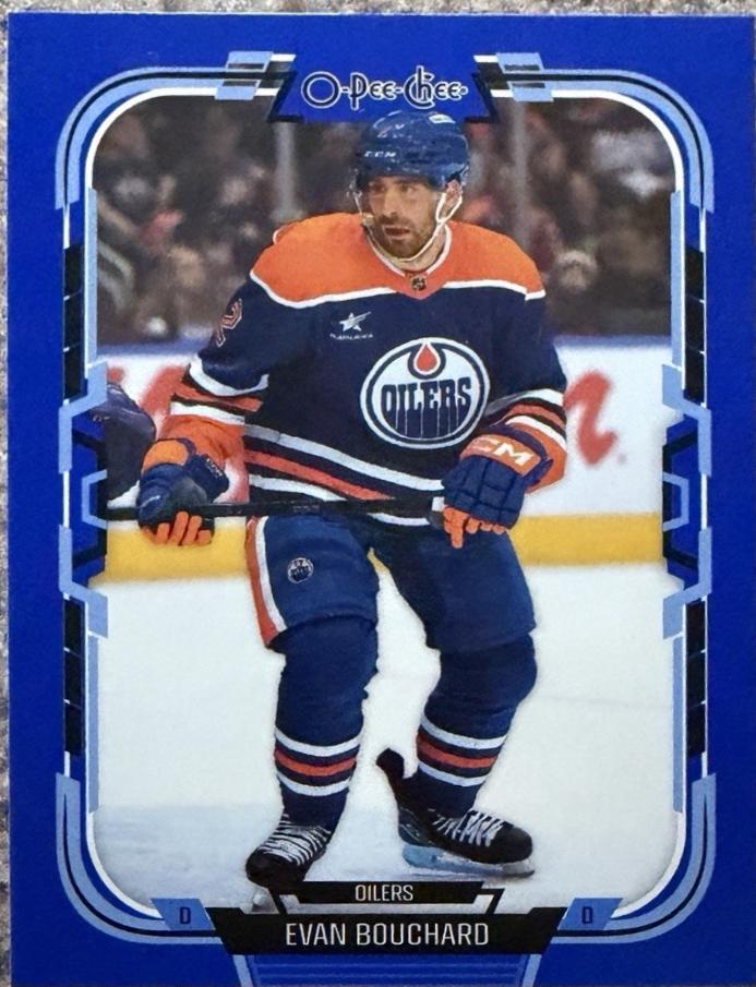 Evan Bouchard [Blue Border] #99