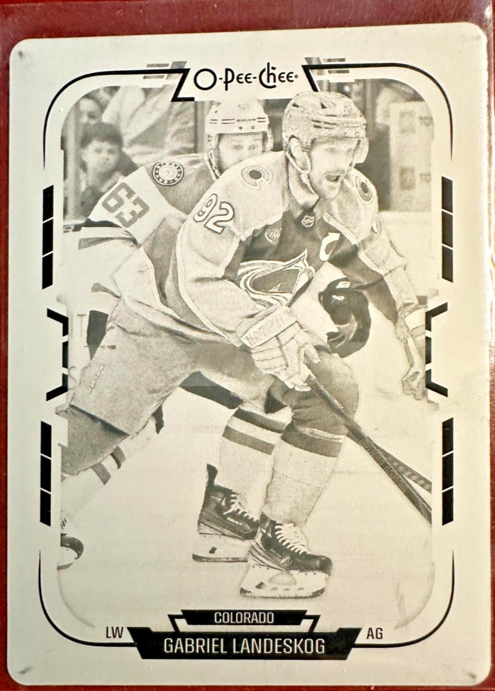 Gabriel Landeskog [Printing Plate] #477