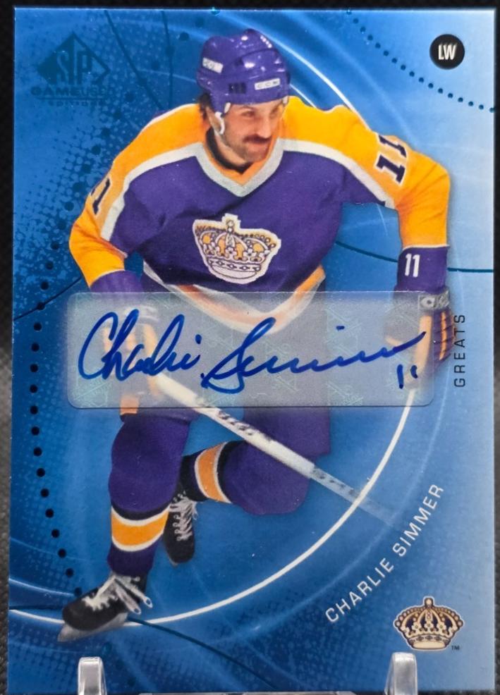 Charlie Simmer [Blue Autograph] #61
