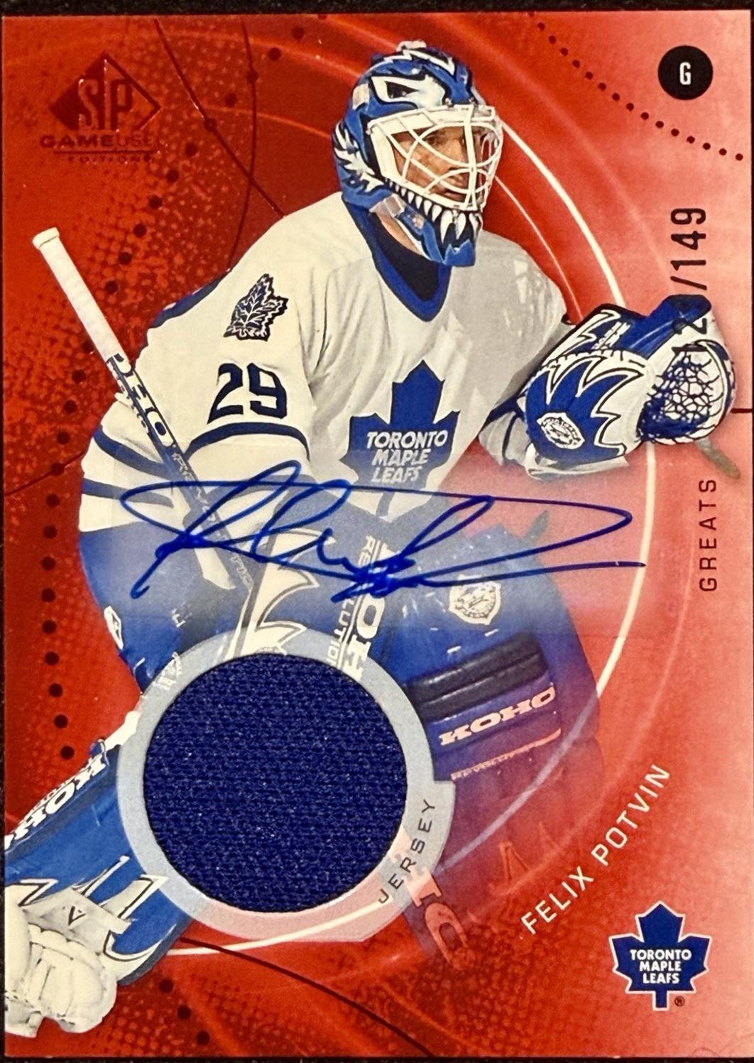 Felix Potvin [Red Auto Jersey] #21