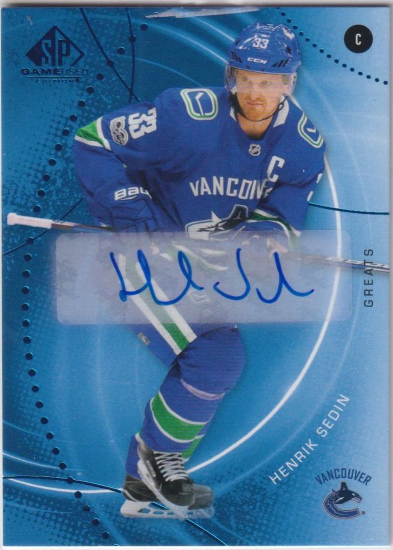 Henrik Sedin [Blue Autograph] #200