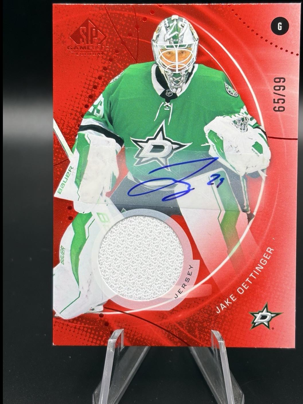 Jake Oettinger [Red Auto Jersey] #192