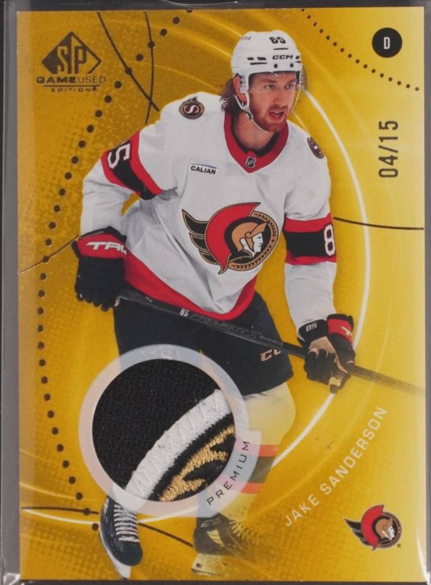 Jake Sanderson [Gold Premium Memorabilia] #18