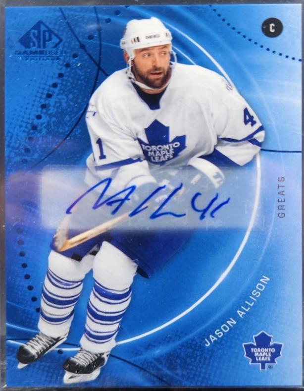 Jason Allison [Blue Autograph] #84