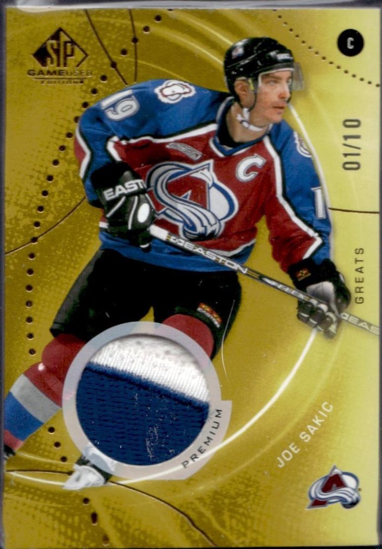 Joe Sakic [Gold Premium Memorabilia] #107