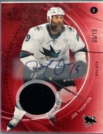 Joe Thornton [Red Auto Jersey] #28