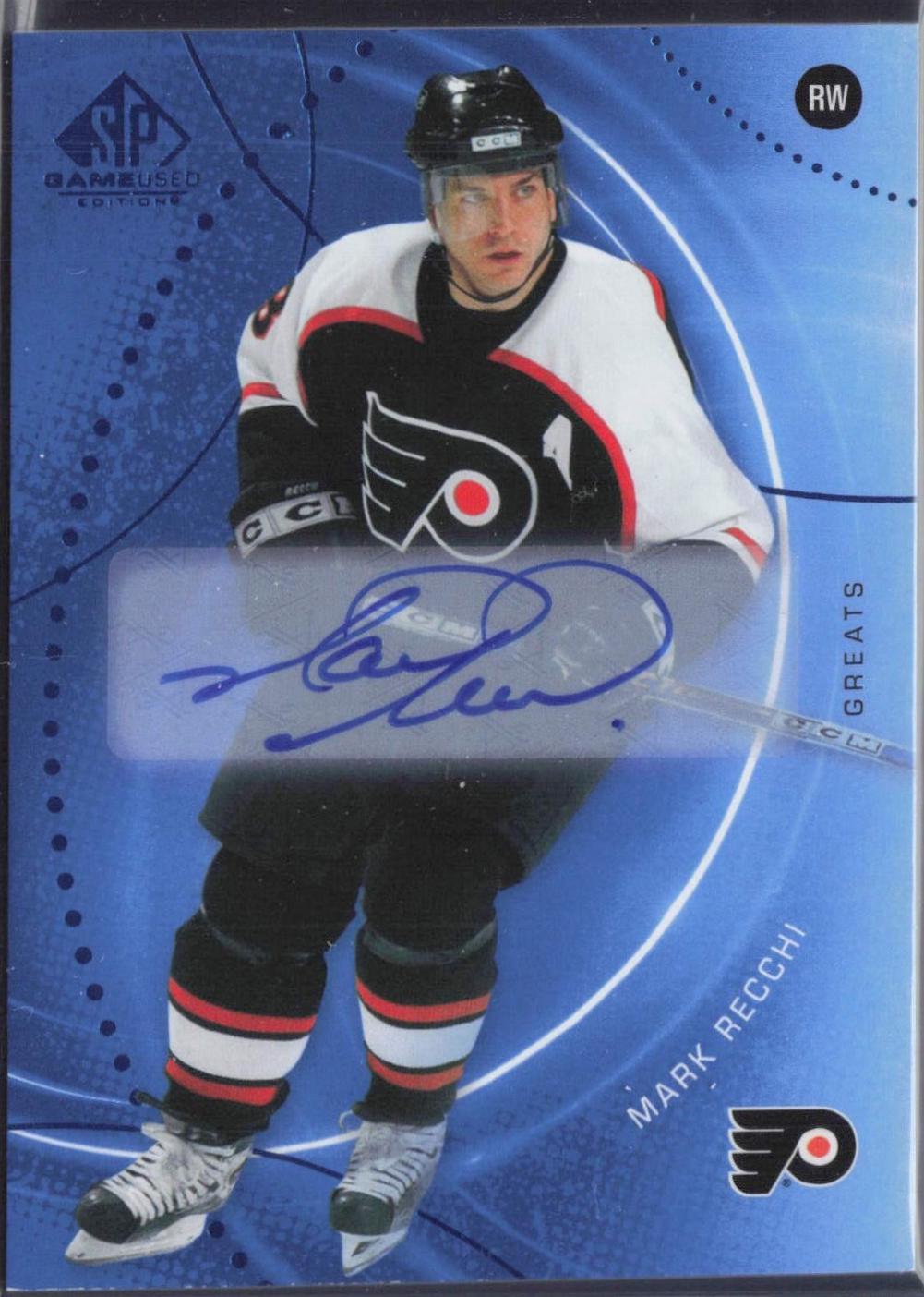 Mark Recchi [Blue Autograph] #76
