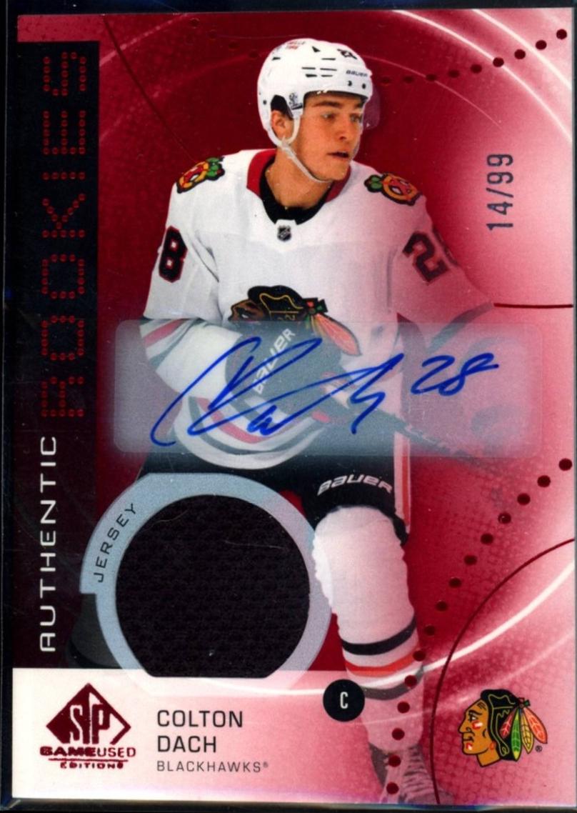 Colton Dach [Red Autograph Jersey] #AR-CD