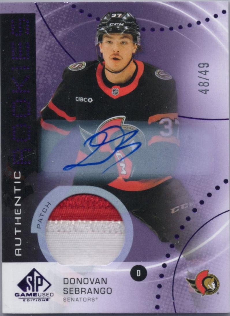 Donovan Sebrango [Purple Autograph Patch] #AR-DS