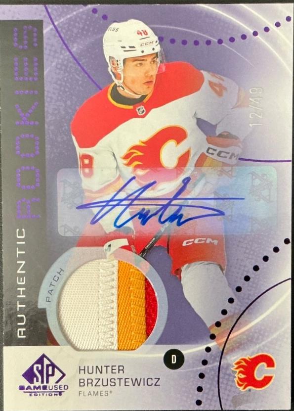 Hunter Brzustewicz [Purple Autograph Patch] #AR-HB