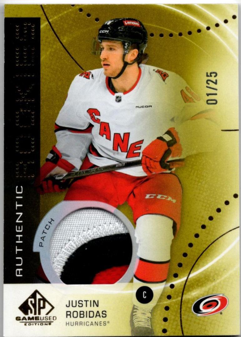 Justin Robidas [Gold Spectrum Autograph Patch] #AR-JR