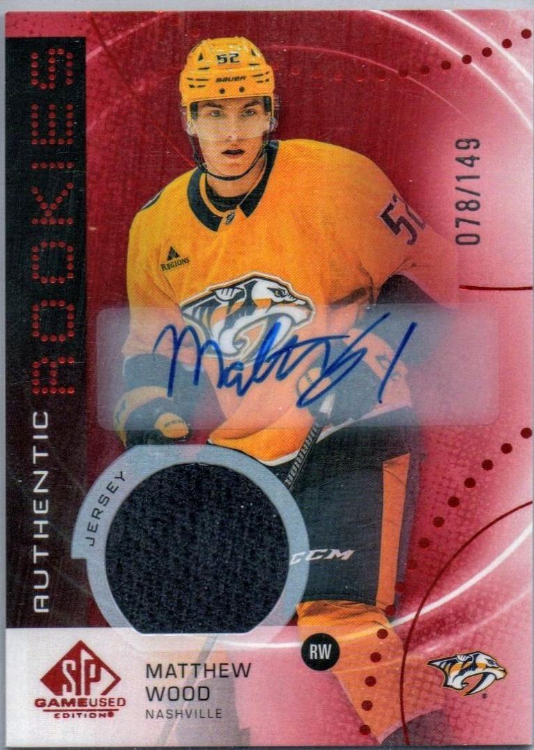 Matthew Wood [Red Autograph Jersey] #AR-MW