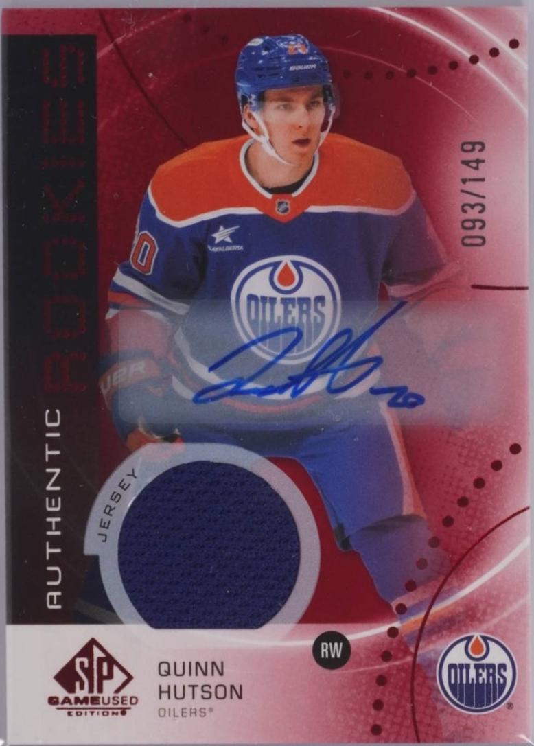 Quinn Hutson [Red Autograph Jersey] #AR-QH