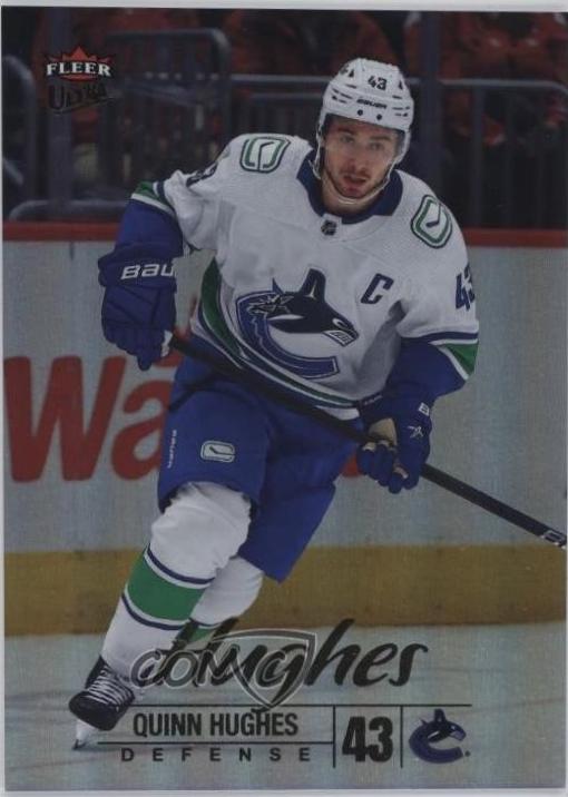 Quinn Hughes [Rainbow Foil Autograph] #87