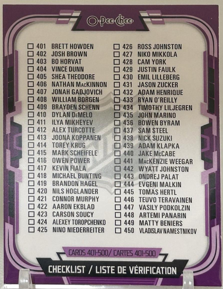 Checklist [Purple Border] #500