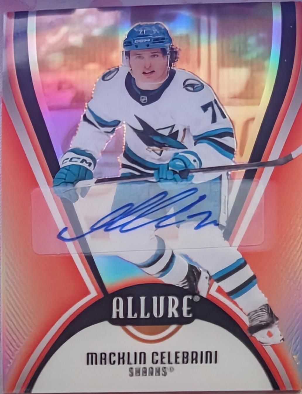 Macklin Celebrini [Red Rainbow Autograph] #71