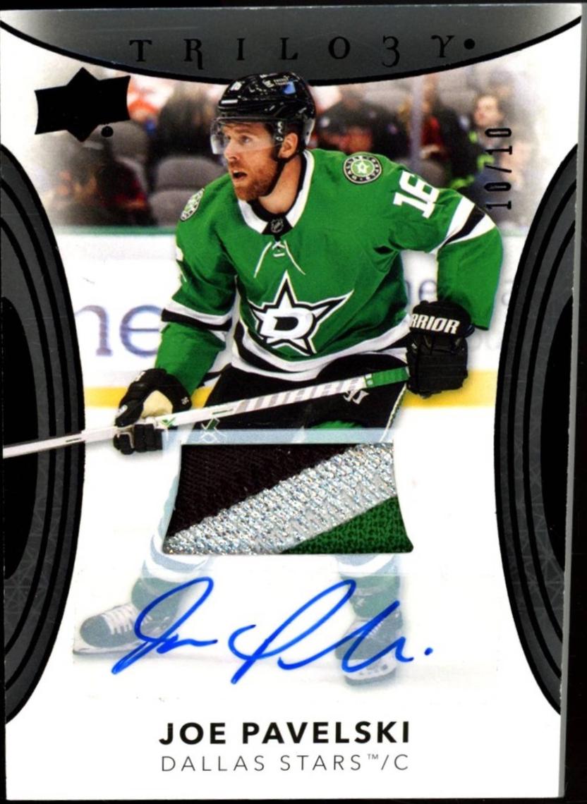 Joe Pavelski [Black Foil Patch Autograph] #63