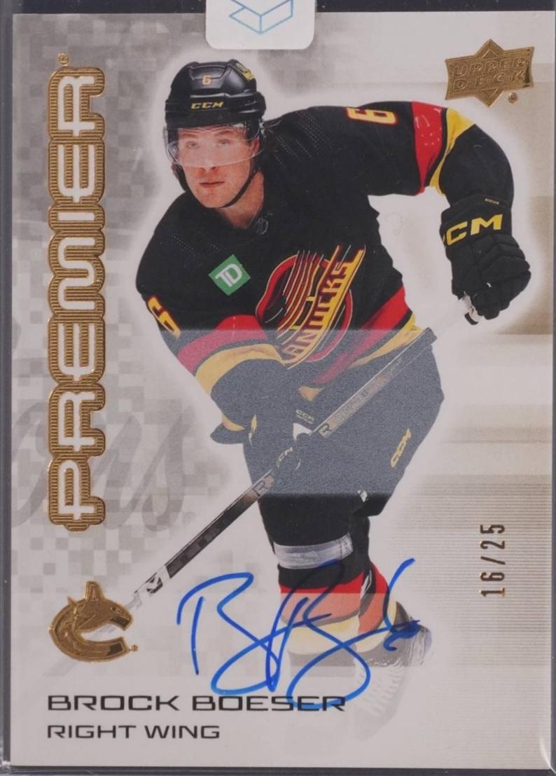Brock Boeser [Gold Autograph] #64