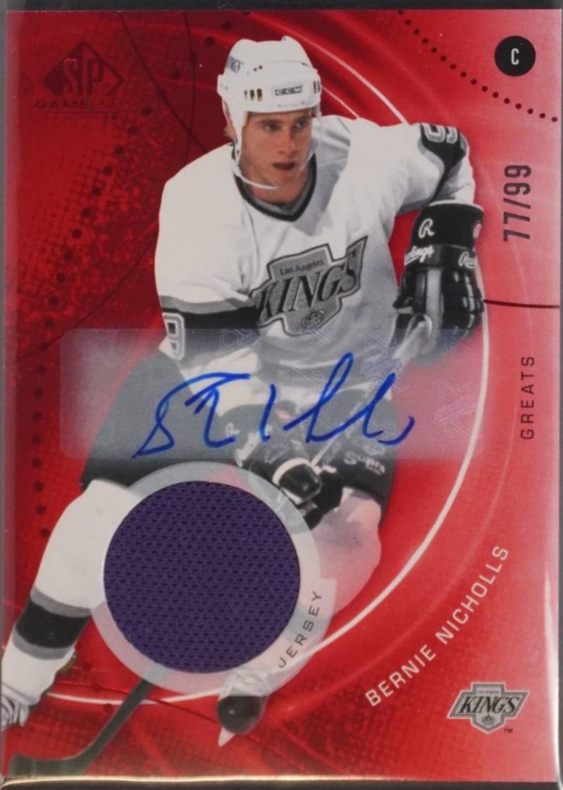 Bernie Nicholls [Red Auto Jersey] #77