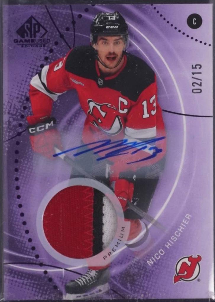 Nico Hischier [Purple Auto Premium Memorabilia] #33