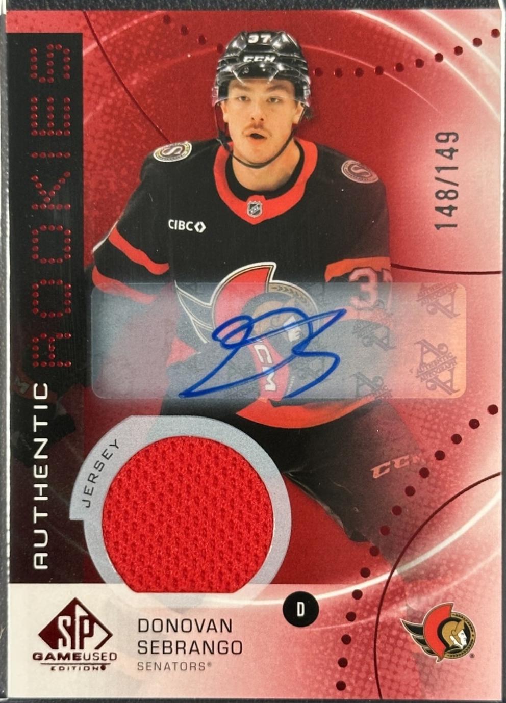 Donovan Sebrango [Red Autograph Jersey] #AR-DS