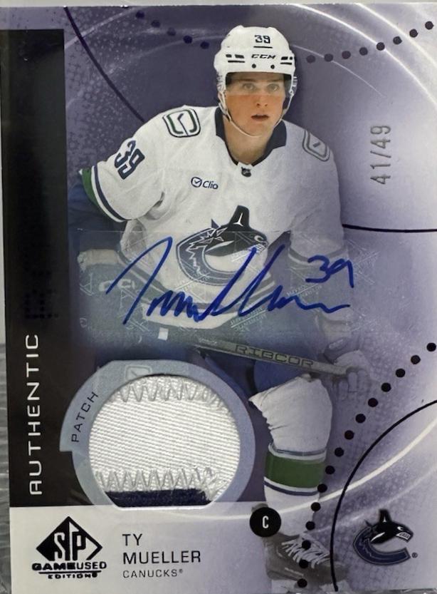 Ty Mueller [Purple Autograph Patch] #AR-TM