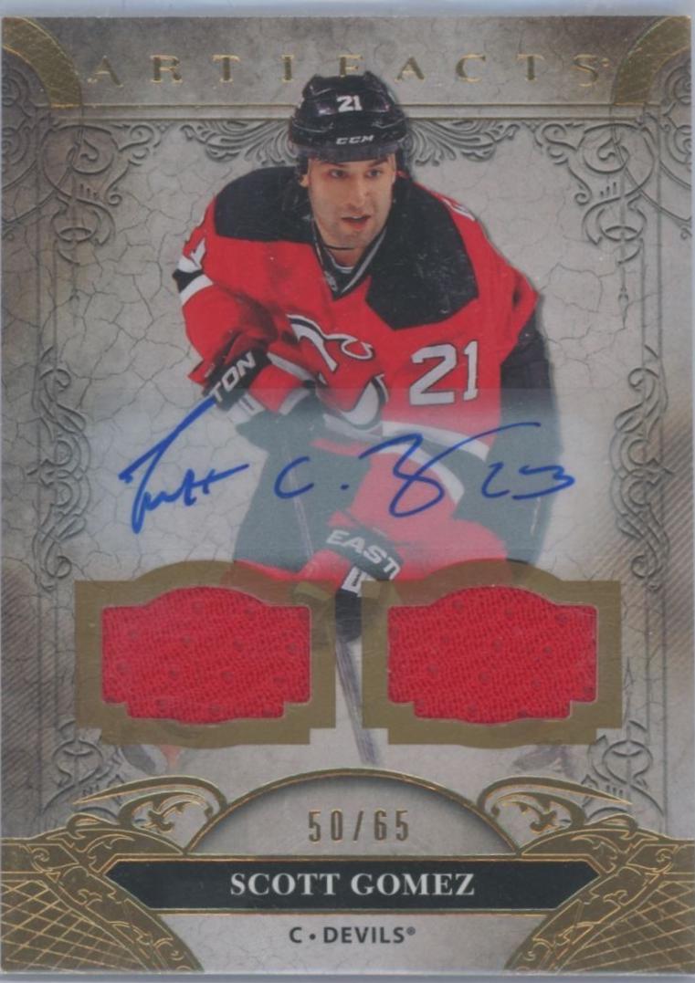 Scott Gomez [Autograph Material Gold] #156