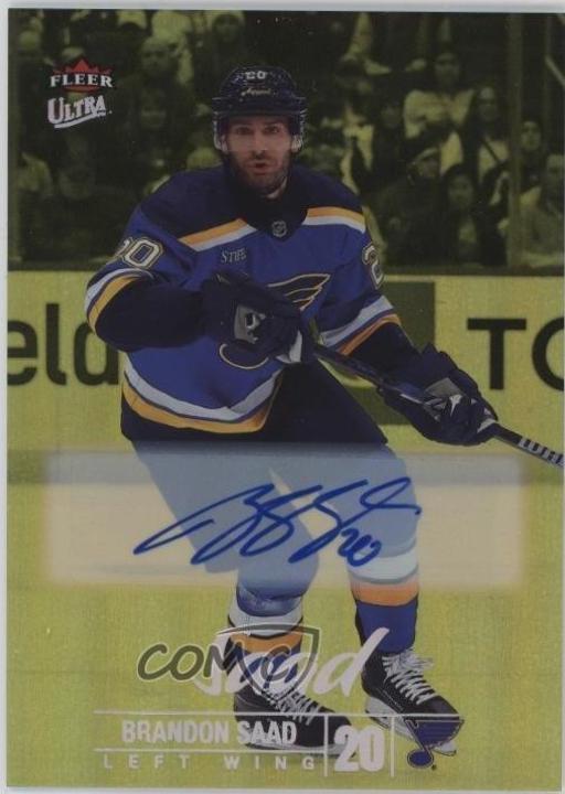 Brandon Saad [Rainbow Foil Autograph] #44