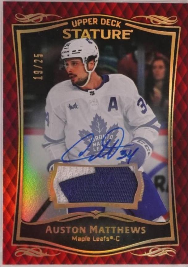 Auston Matthews [Red Autograph] #9