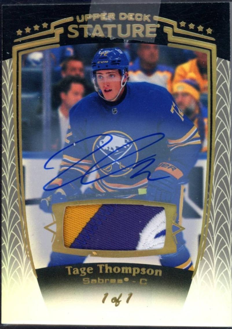 Tage Thompson [Black Autograph Memorabilia] #8