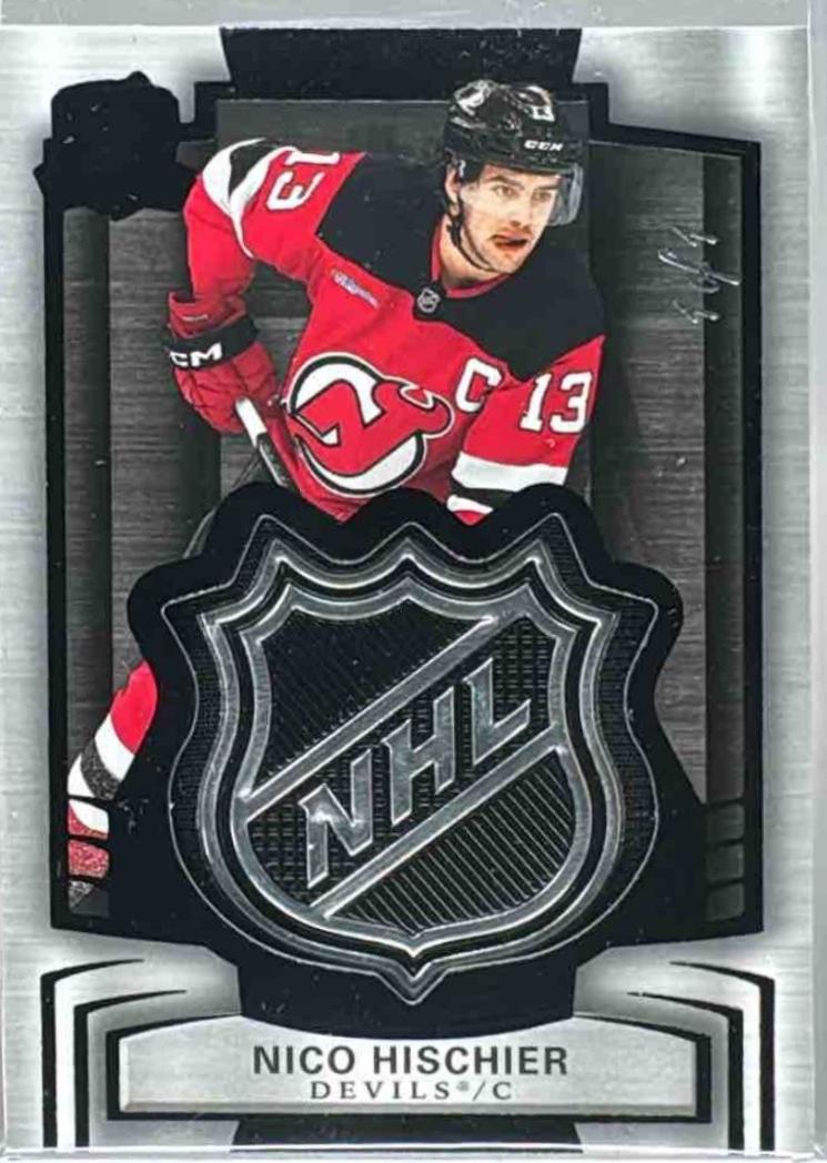 Nico Hischier [Black Shield Gold Foil Patch] #13