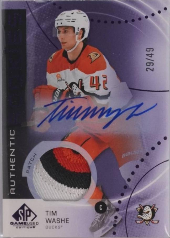 Tim Washe [Purple Autograph Patch] #AR-TW