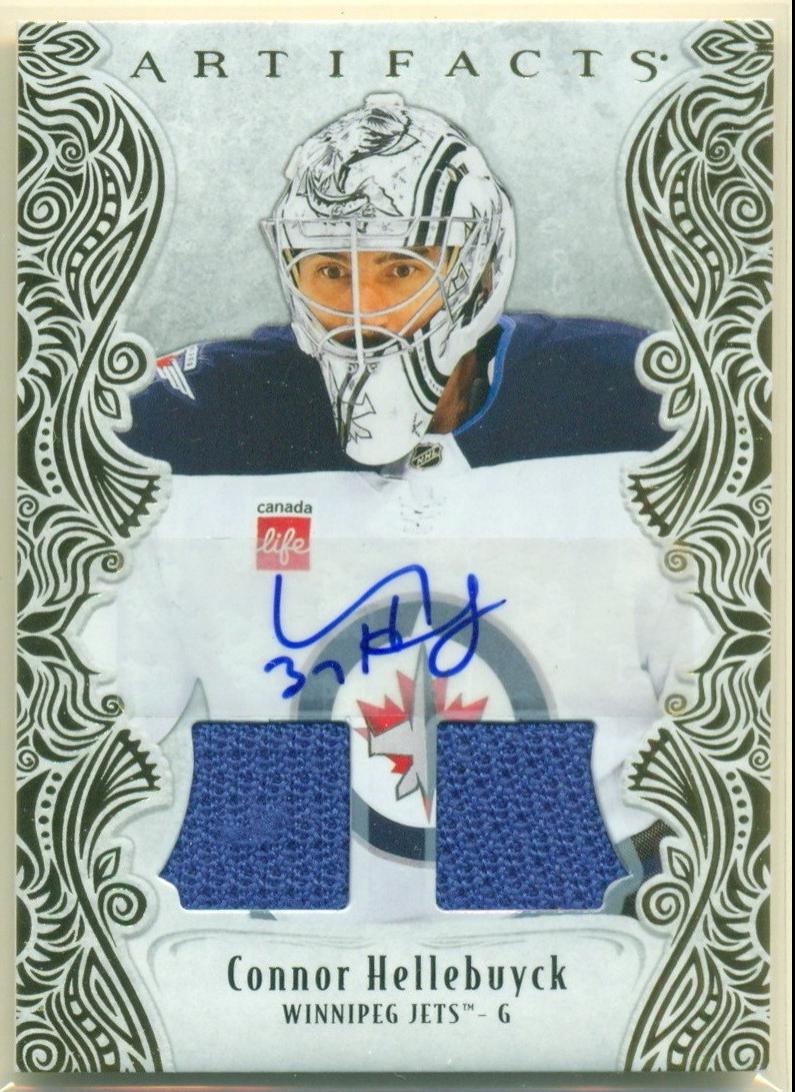 Connor Hellebuyck [Auto Material Gold] #136