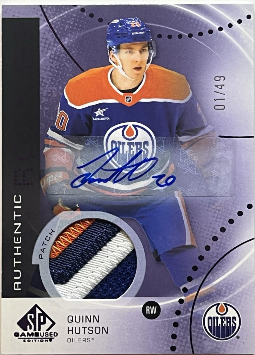 Quinn Hutson [Purple Autograph Patch] #AR-QH
