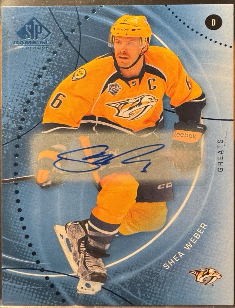 Shea Weber [Blue Autograph] #185