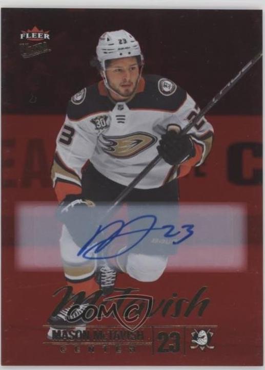 Mason McTavish [Rainbow Foil Autograph] #86
