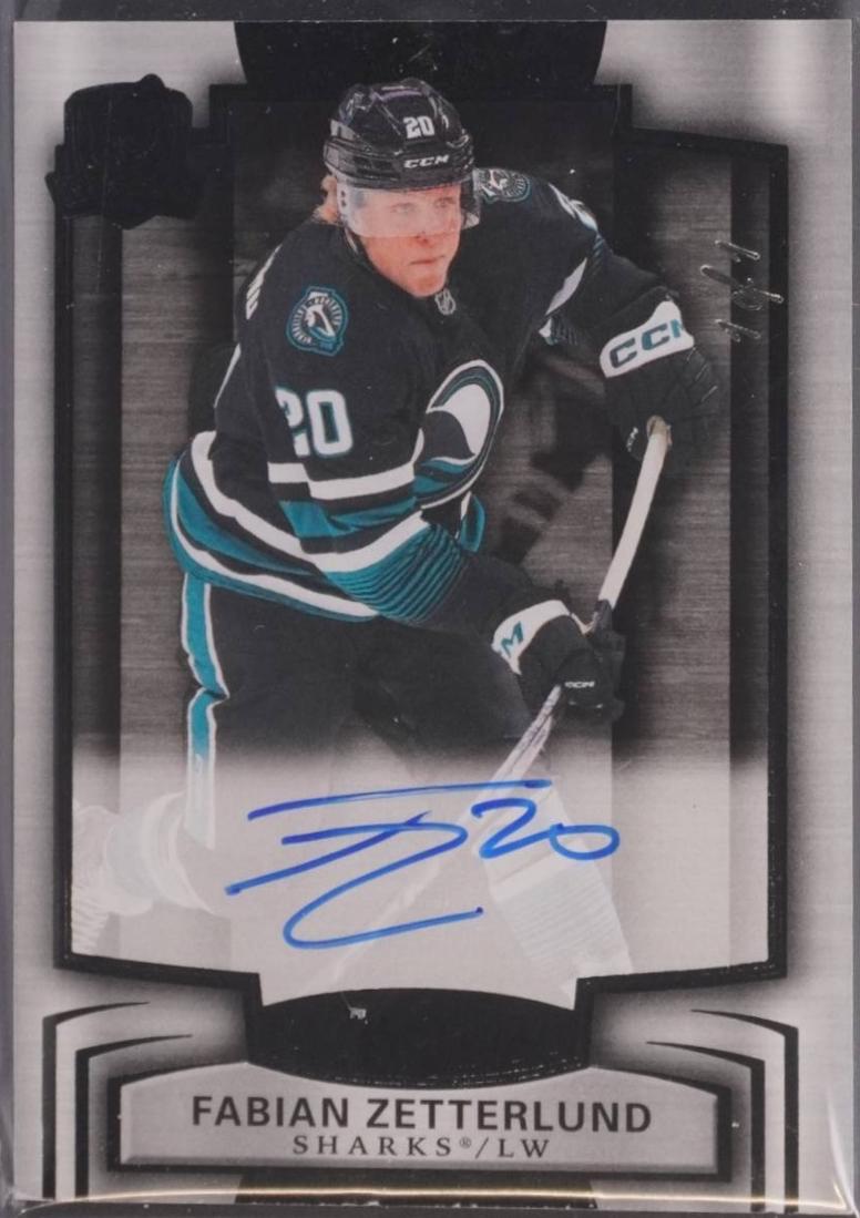 Fabian Zetterlund [Black Shield Gold Foil Autograph Patch] #37