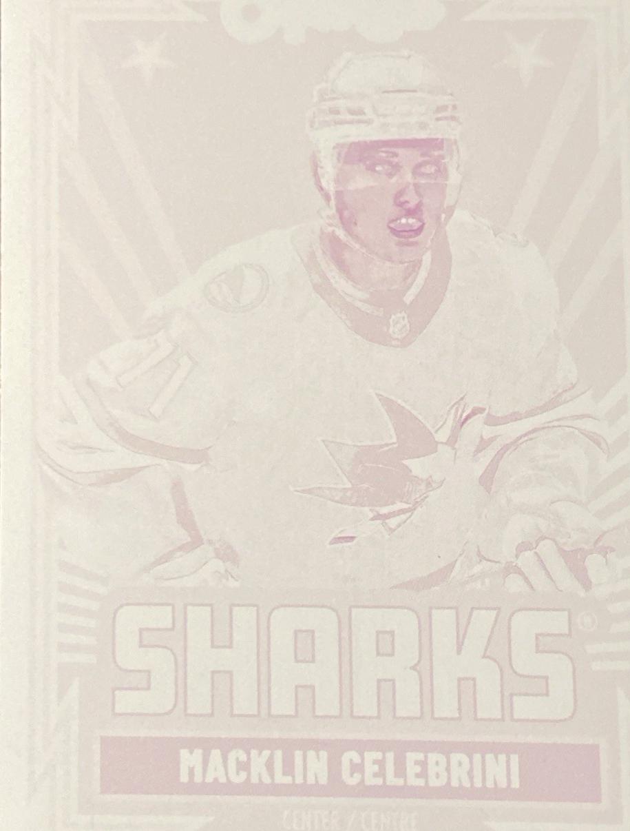 Macklin Celebrini [Printing Plate] #119