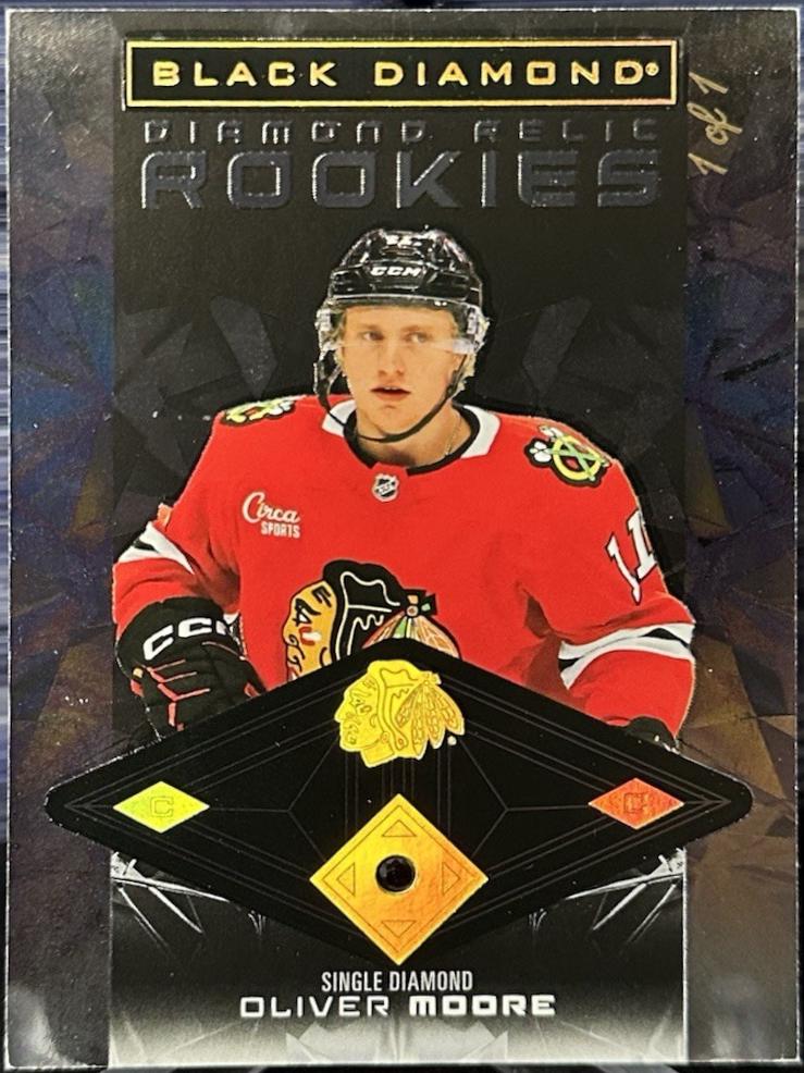 Oliver Moore [Pure Black Diamond Relic Rookie Single] #BDB-OM