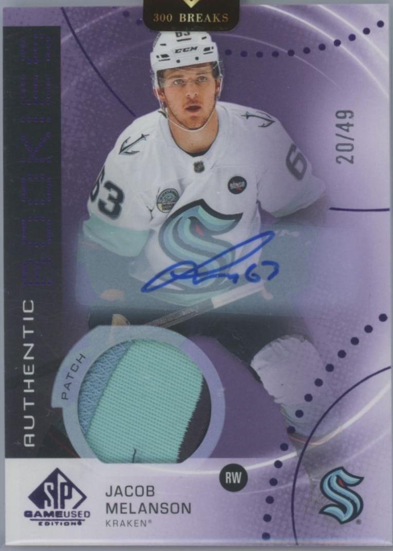 Jacob Melanson [Purple Autograph Patch] #AR-JM