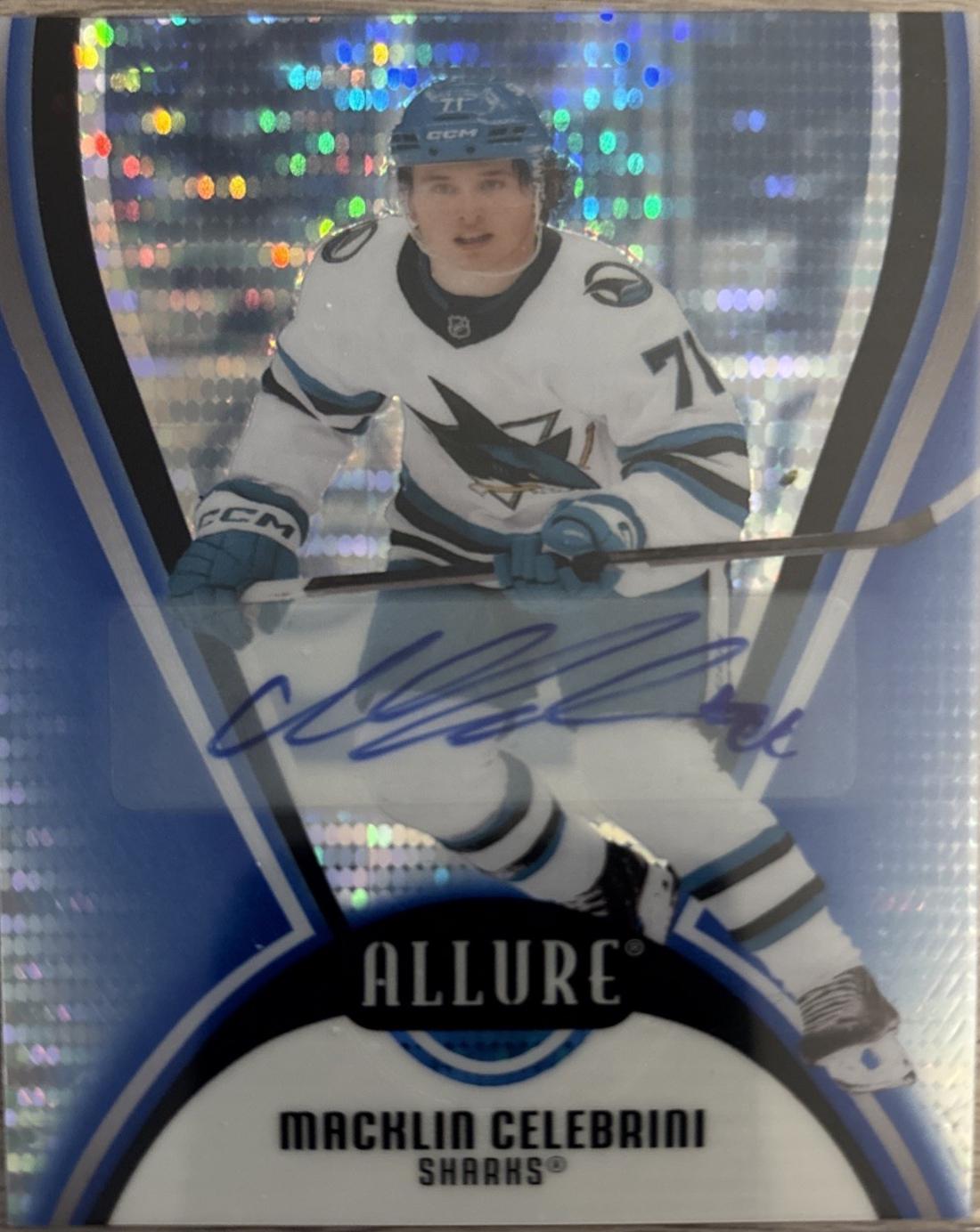 Macklin Celebrini [Blue Line Autograph] #71