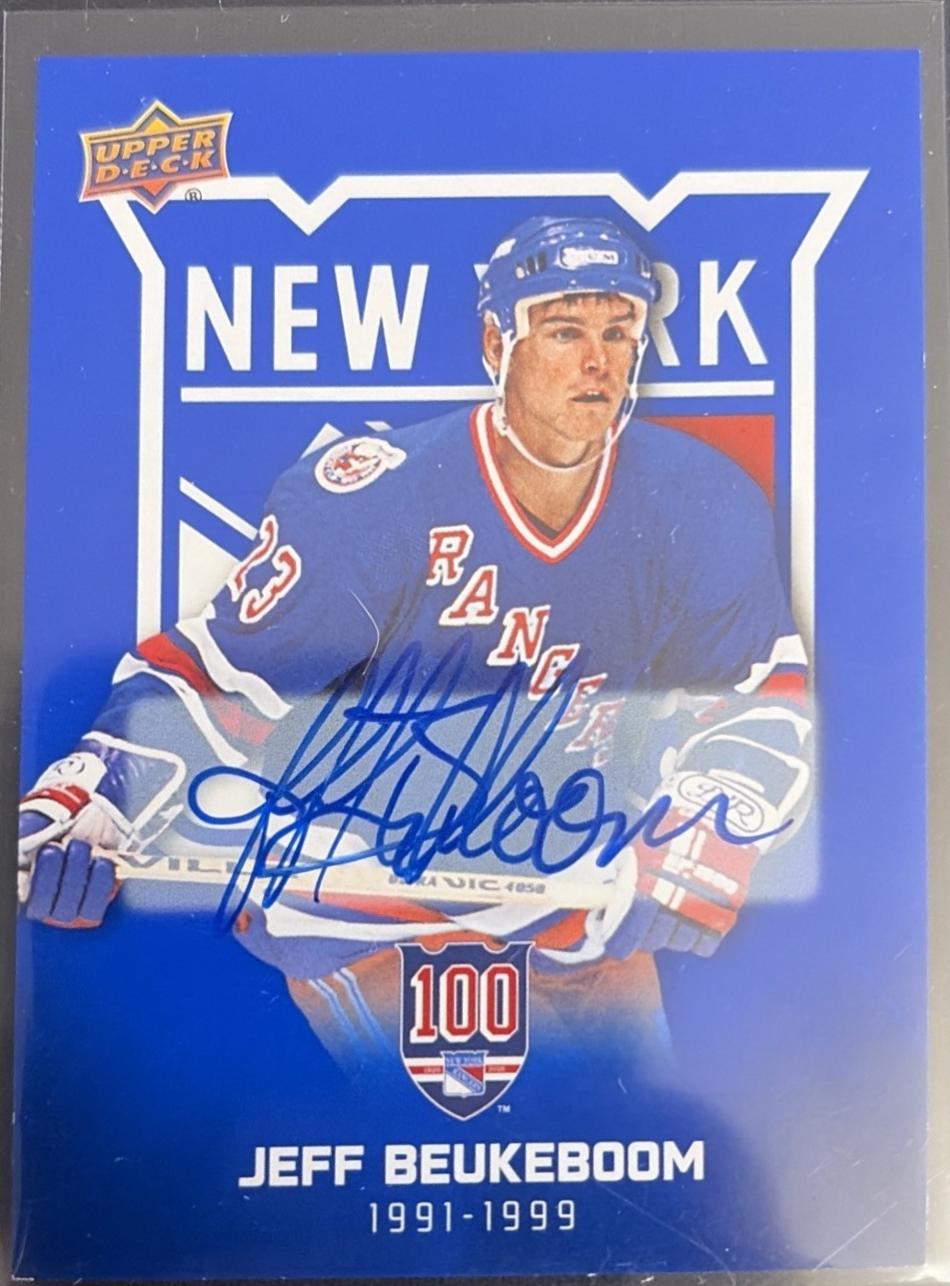 Jeff Beukeboom [Blue Autograph] #42