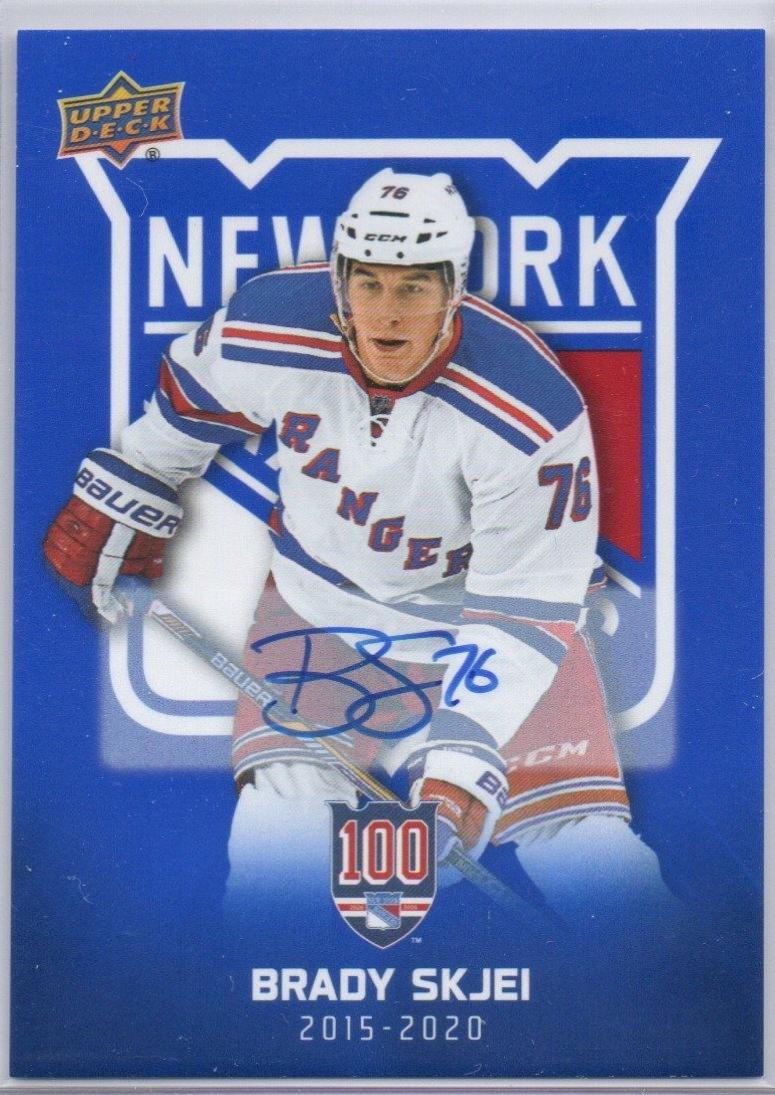 Brady Skjei [Blue Autograph] #86