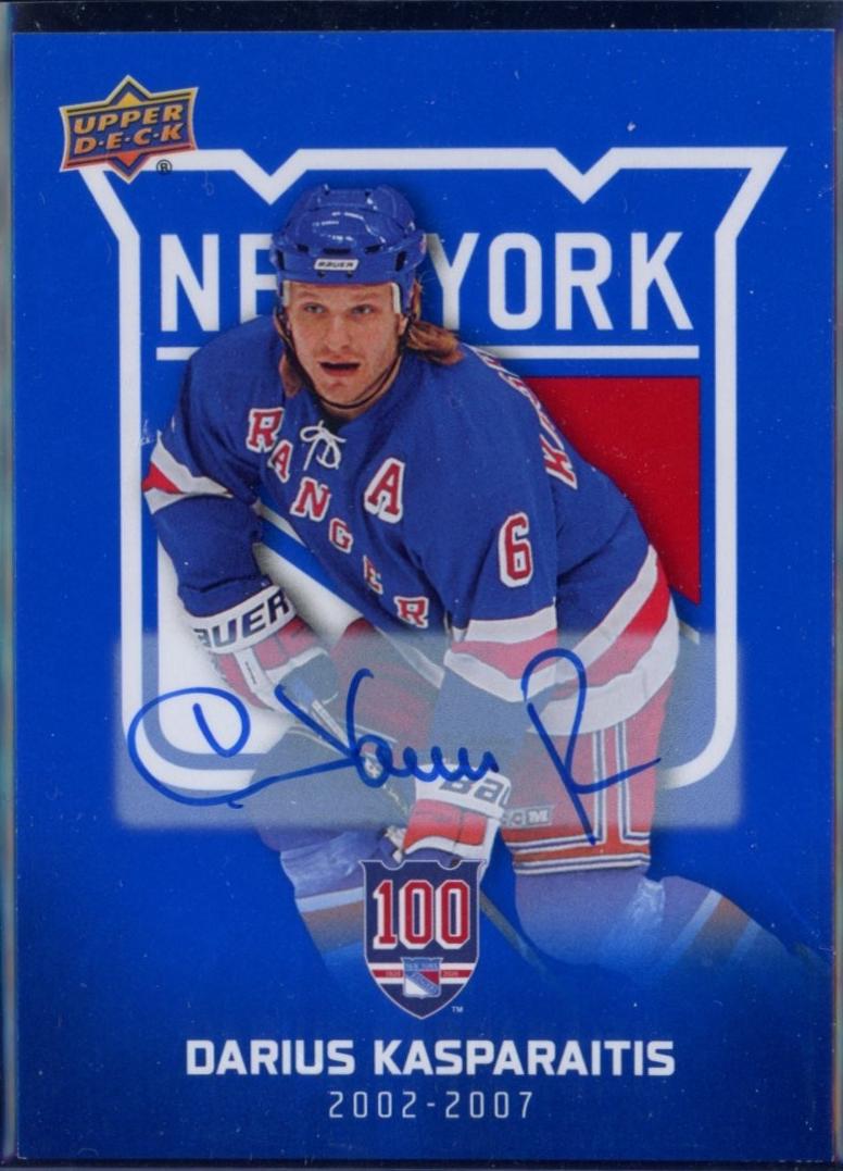 Darius Kasparaitis [Blue Autograph] #61