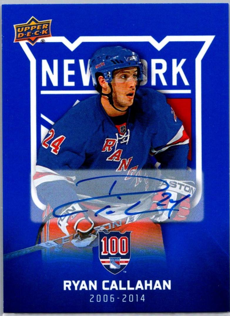 Ryan Callahan [Blue Autograph] #68