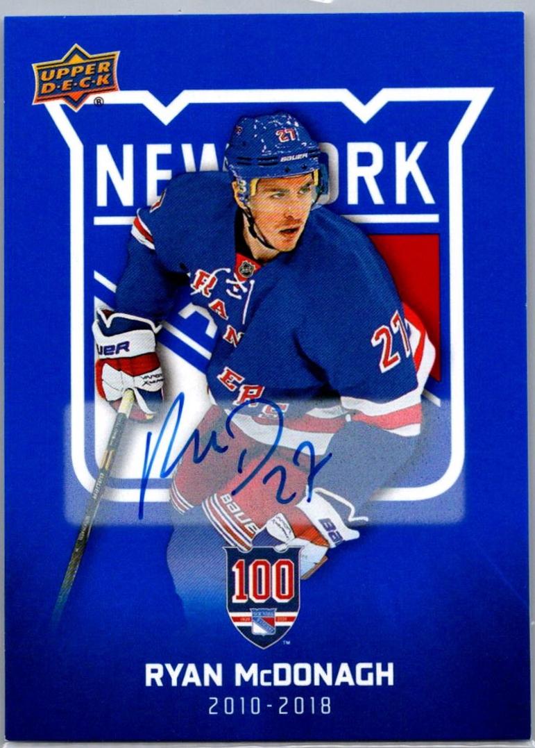 Ryan McDonagh [Blue Autograph] #76