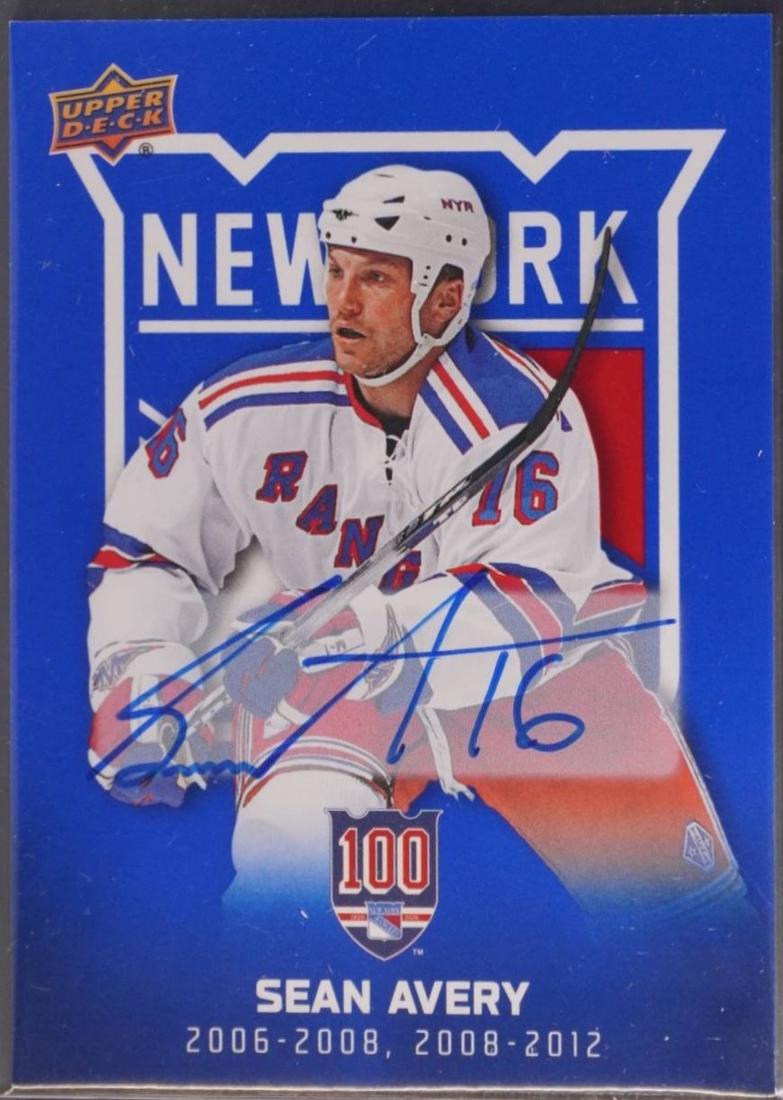 Sean Avery [Blue Autograph] #66