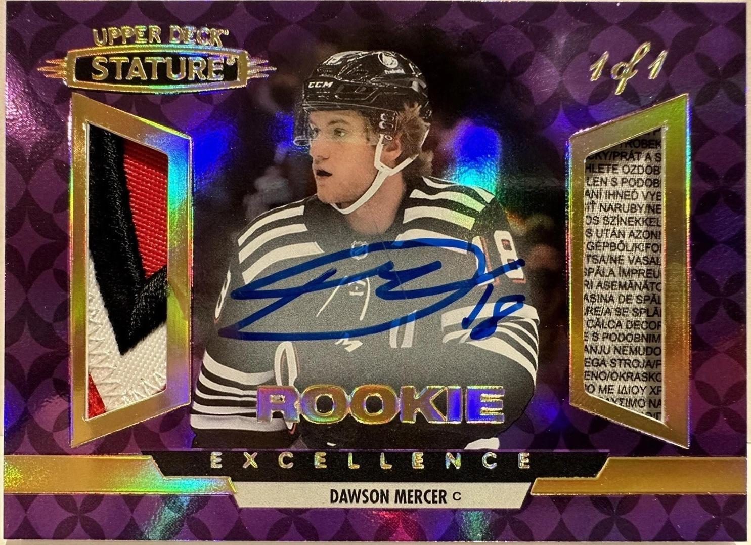 Dawson Mercer [Autograph Patch Purple] #RE-17