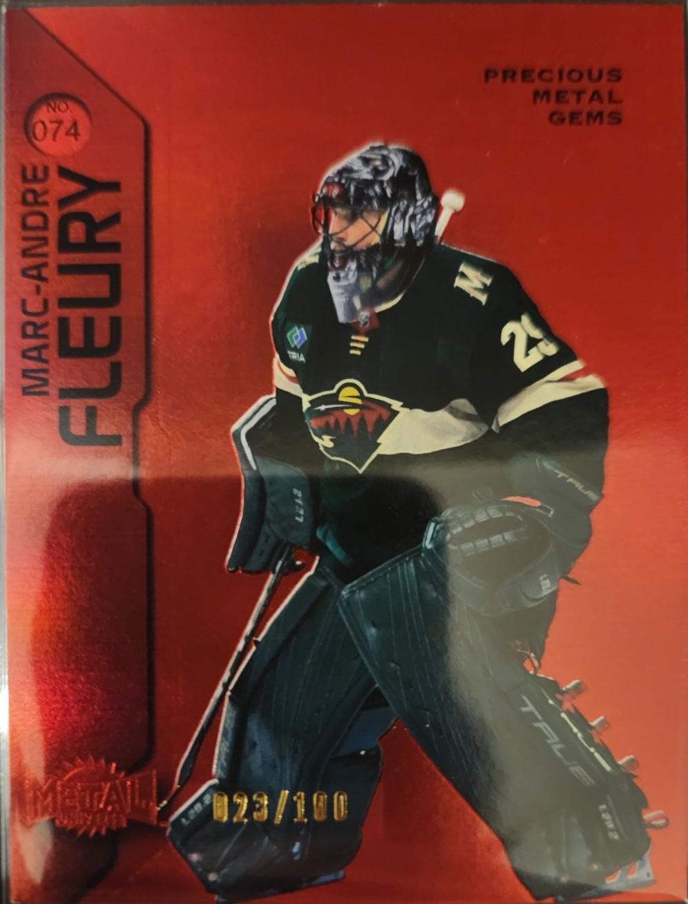 Marc-Andre Fleury [Green Precious Metal Gems] #74