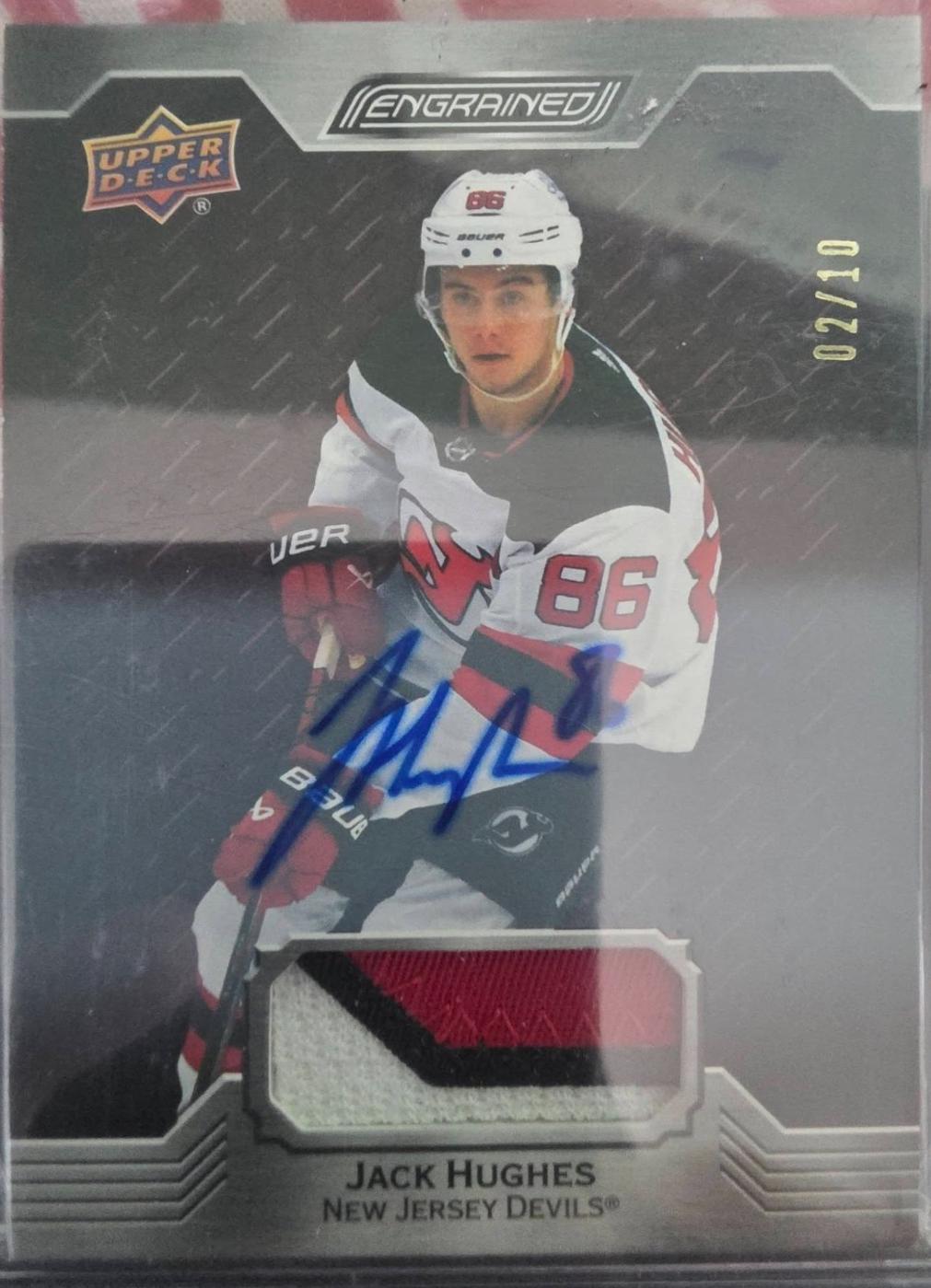 Jack Hughes [Mahogany Autograph Memorabilia] #8